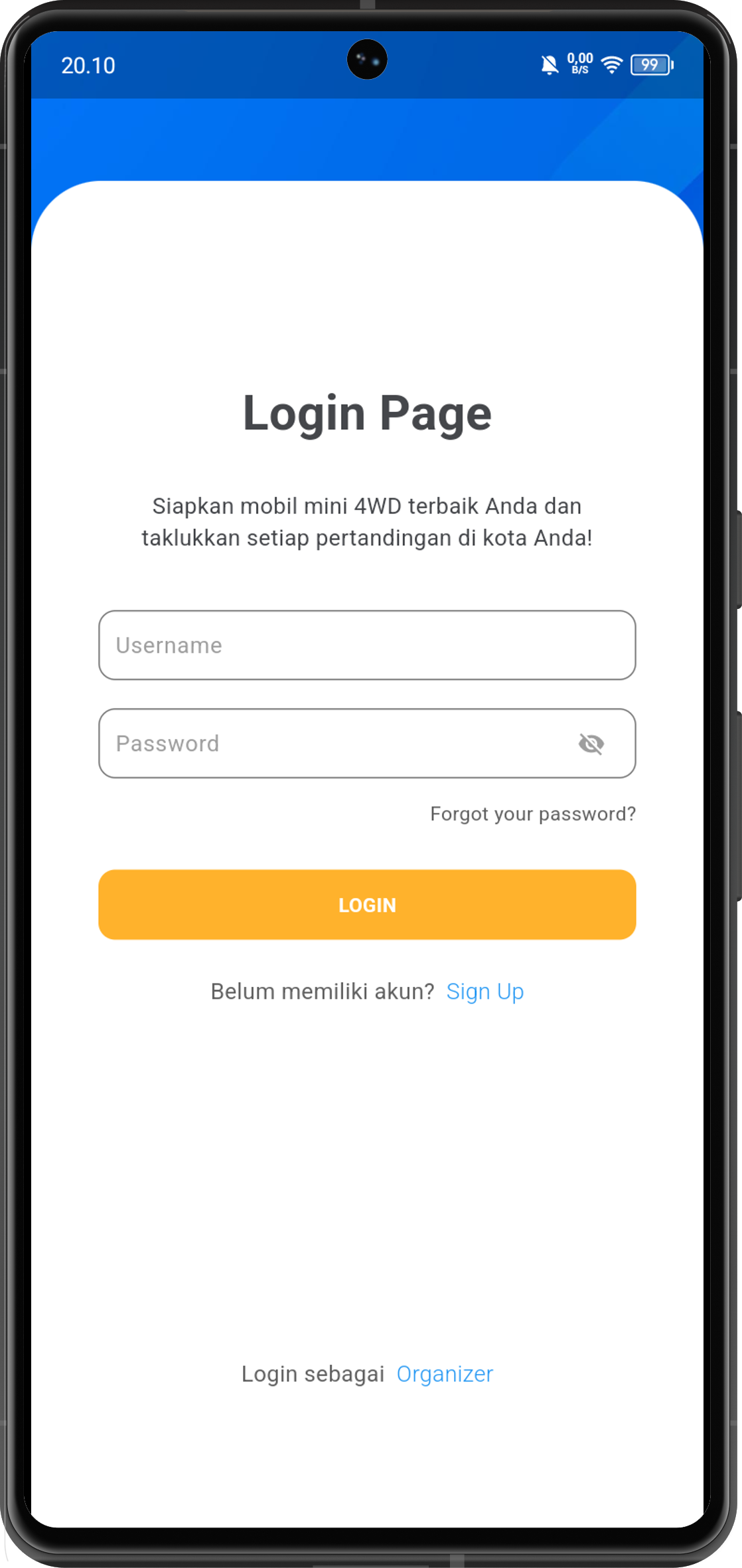 Pitbox App Screenshot 1
