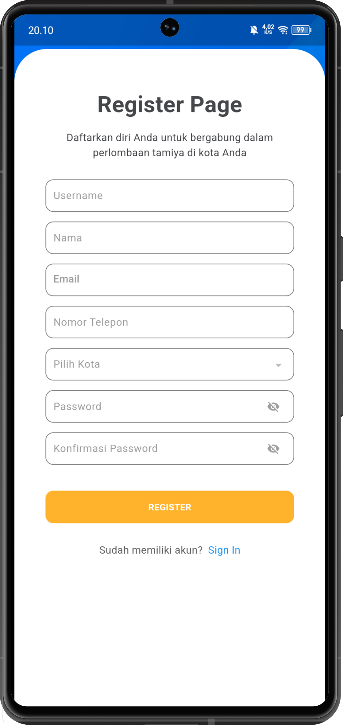 Pitbox App Screenshot 2